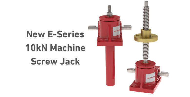 Power Jacks Launches New 10kN Screw Jack Giving Improved Possibilities for Machine Building