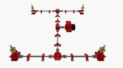 Hubsystem in H-Konfiguration