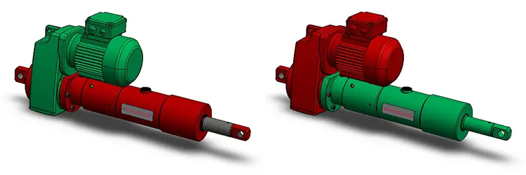 FAQ, Electric Linear Actuator, Rolaram, R075, Double Clevis, Main Segments Highlighted