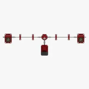 Screw Jack System, T-Configuration, E-Series Screw Jacks, Plan