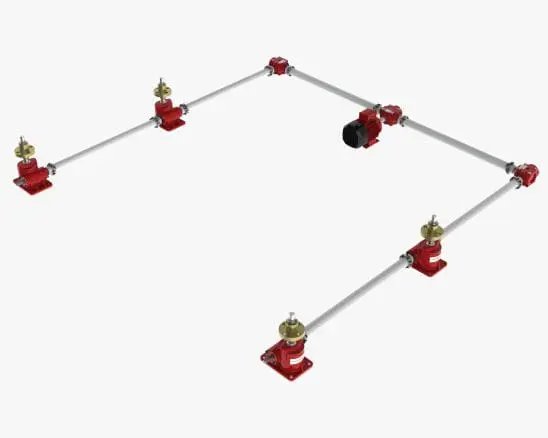 Screw Jack System, U-Configuration, E-Series Screw Jacks, ISO
