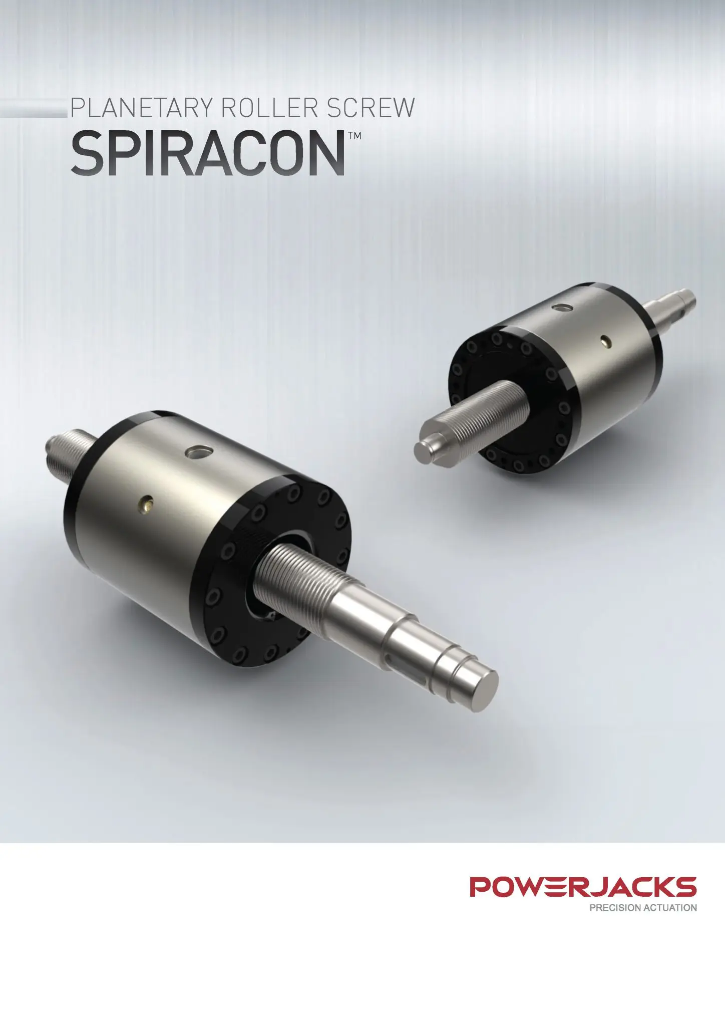 Spiracon Planetary Roller Screw, Brochure, Cover
