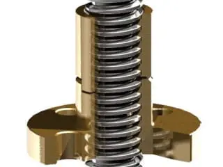 Lifting Screw with Lifting Nut and Safety Nut