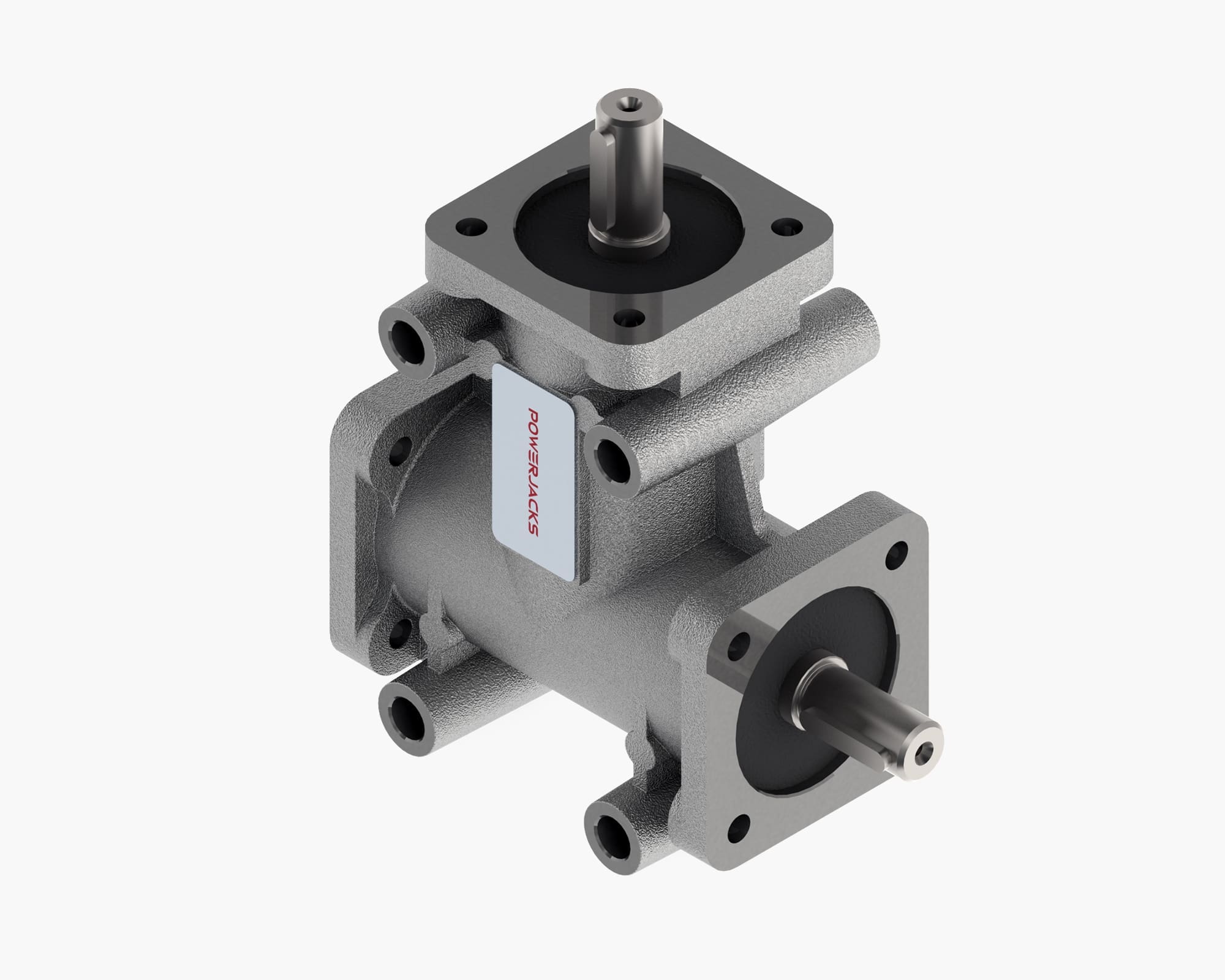 Range-P Bevel Gearbox, 2000 Series, 2-Way, Solid Shaft