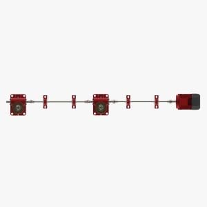 Screw Jack System, I-Configuration, E-Series Screw Jacks, Plan