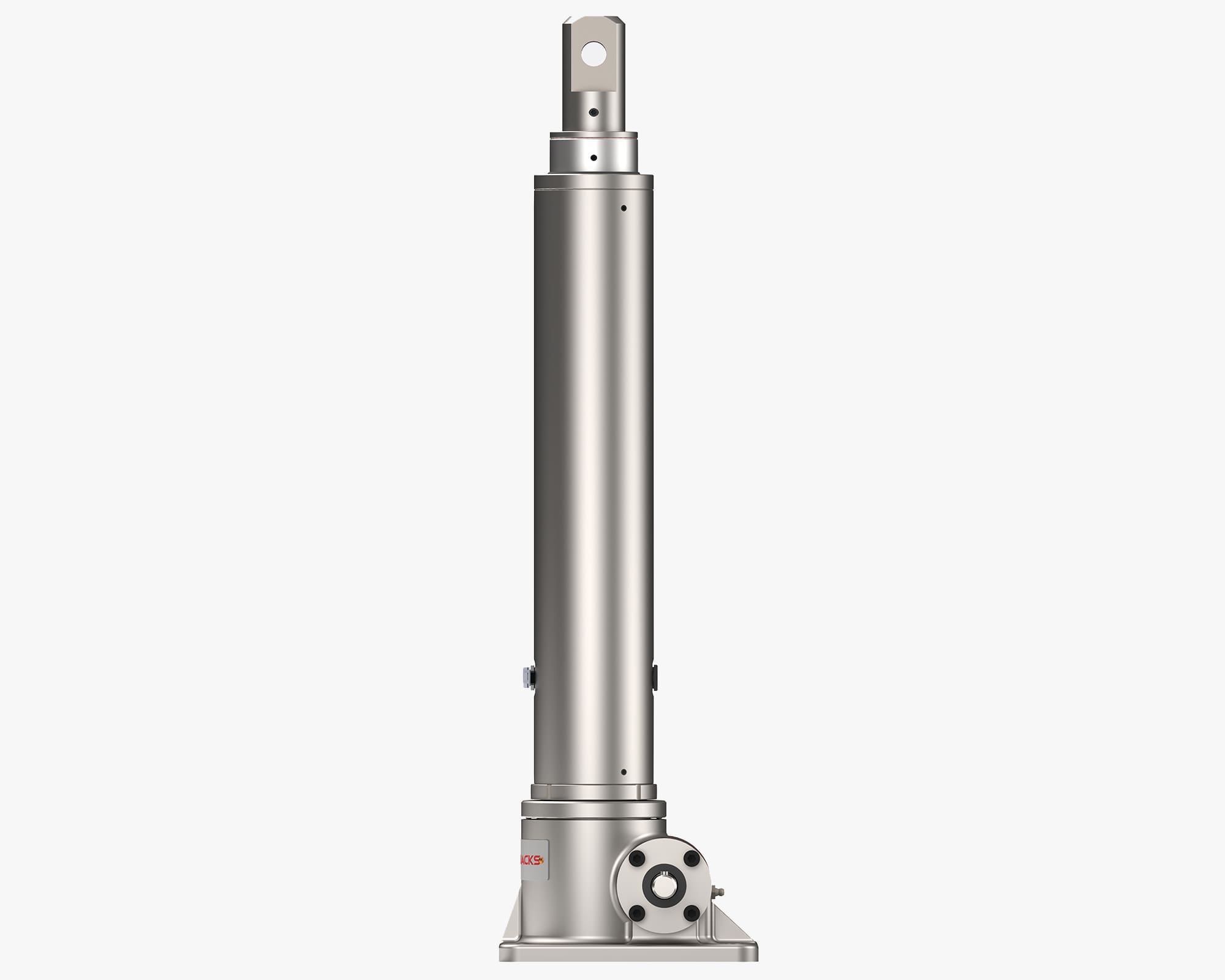 POWERAM Electric Linear Actuator, Stainless Steel, Clevis, Side View
