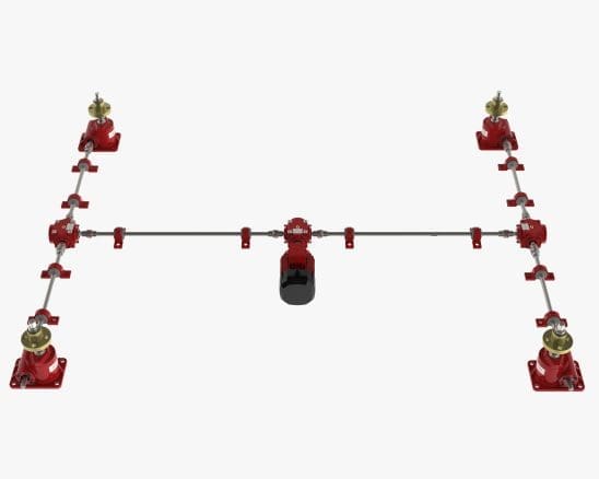 Screw Jack System, H-Configuration, E-Series Screw Jacks, ISO