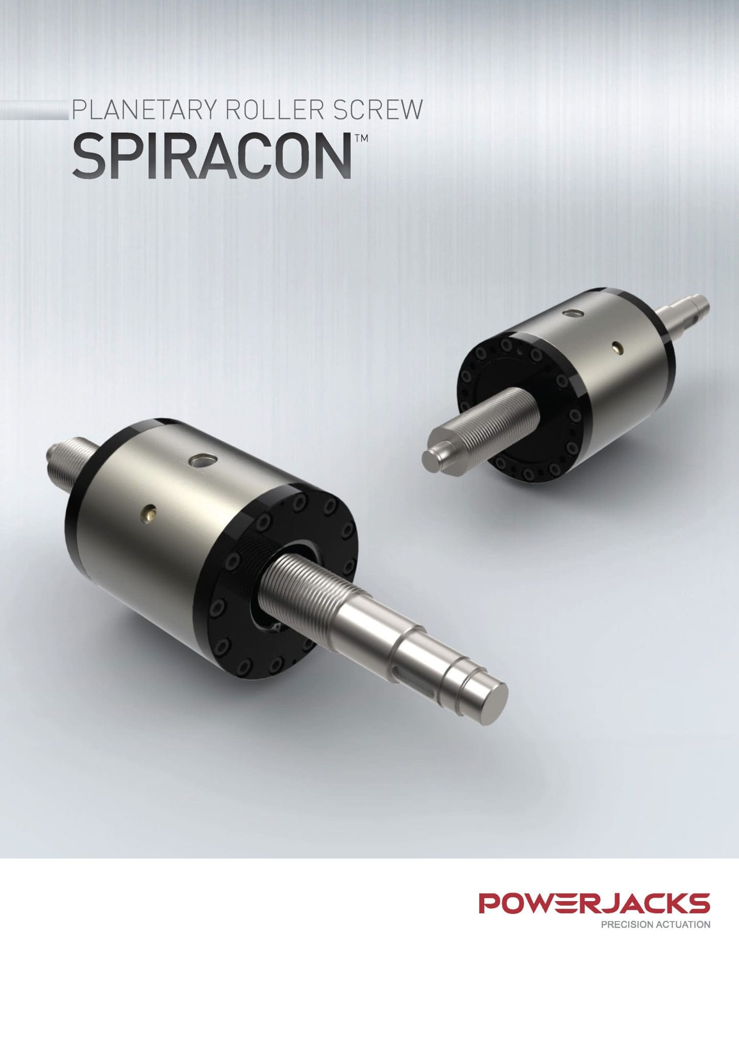 Spiracon Planetary Roller Screw, Brochure, Cover