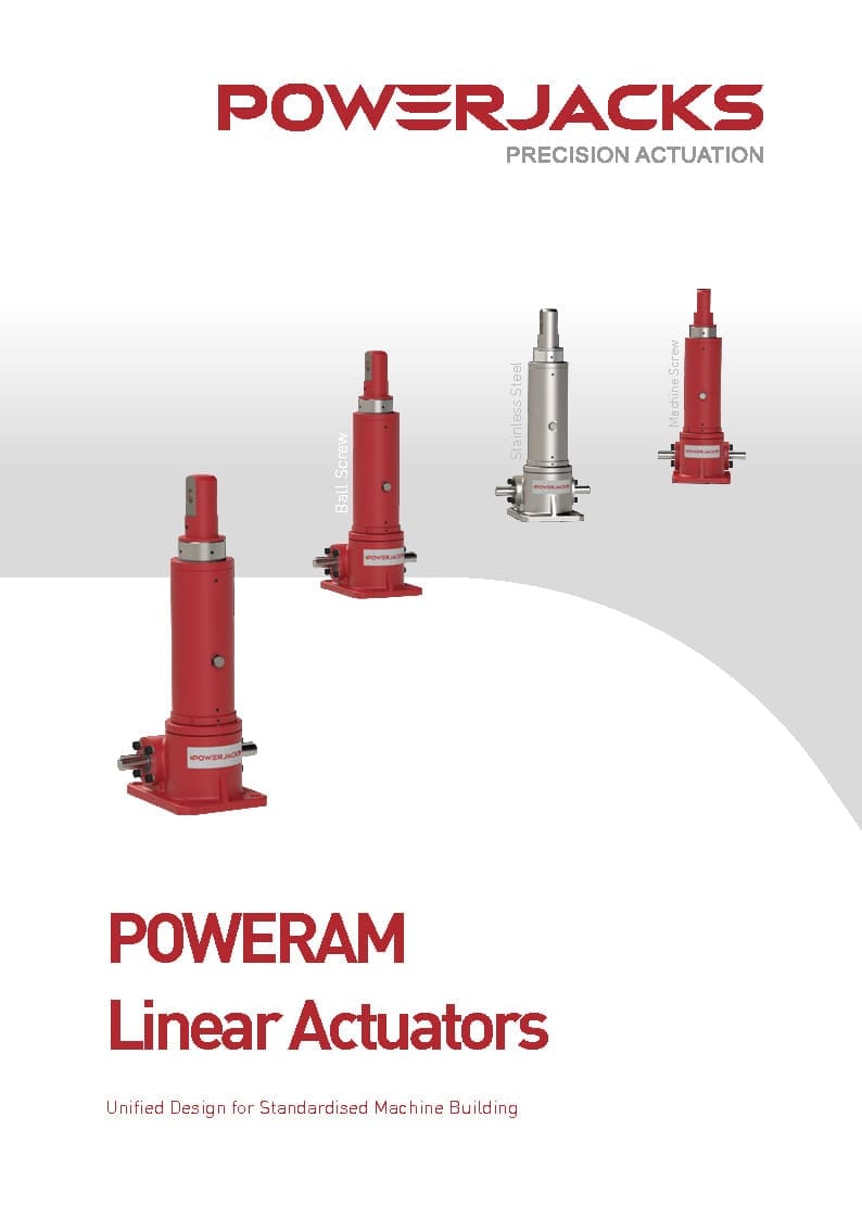 POWERAM Electric Linear Actuators, Brochure, Cover